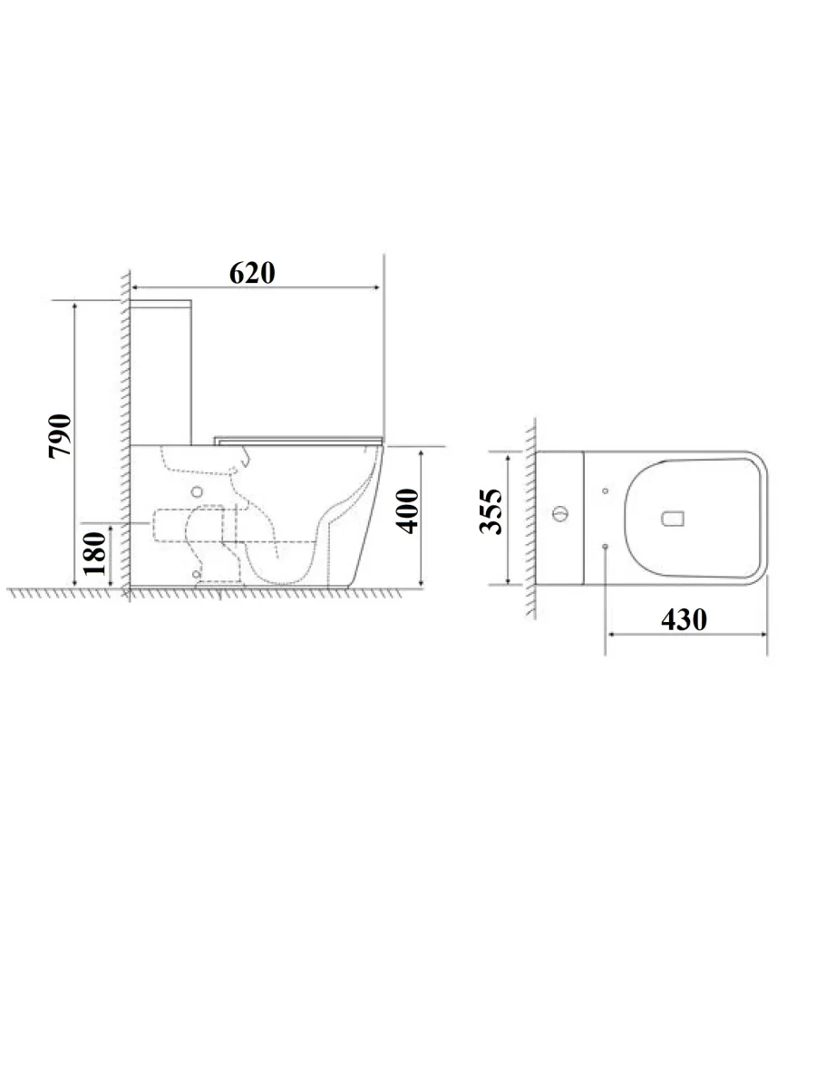 Унитаз компакт ALVARO Tornado безободковый с микролифтом и быстросъемным сиденьем