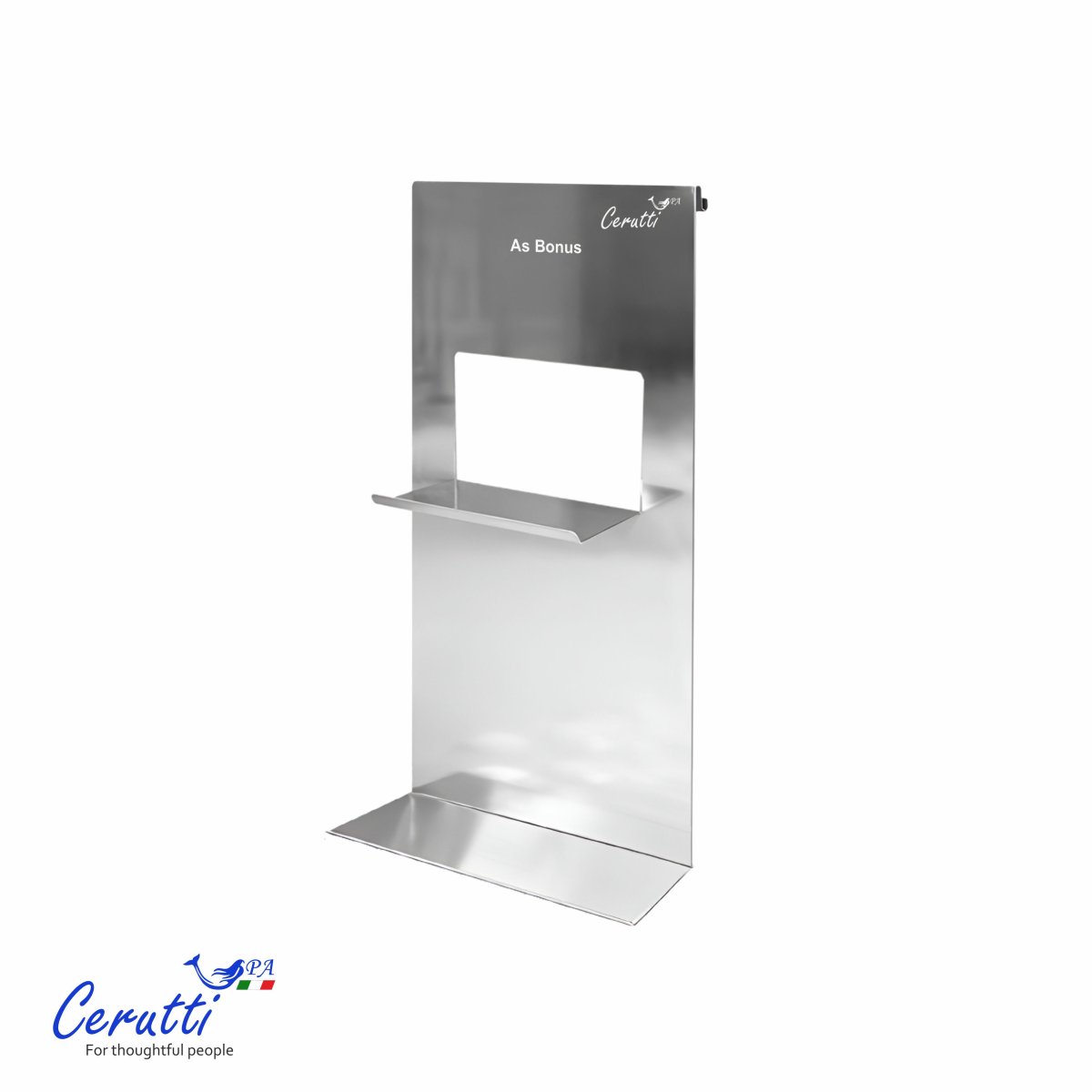 Полка навесная для ограждений Ceruttispa АЛЕССА (ALLESA) хром