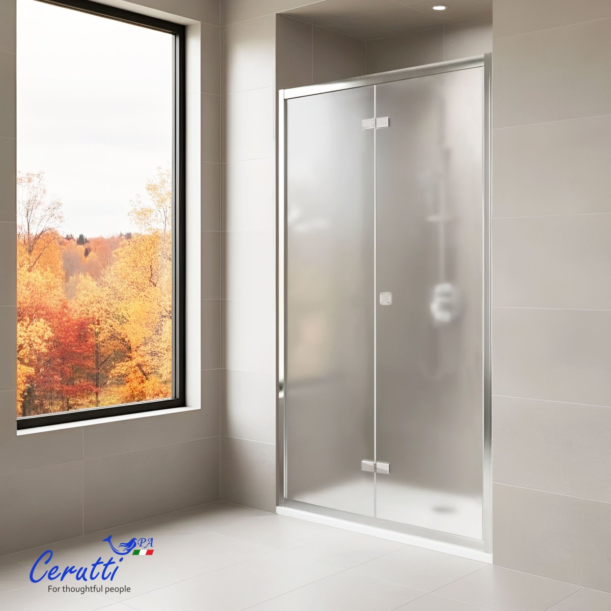 Дверь в нишу CeruttiSPA BELLA D101F (100х195), матовое стекло