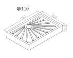 Душевой поддон прямоугольный CeruttiSPA QR110 белый 110х80х12 см