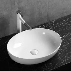 Раковина накладная Ceruttispa CR0019 овальная, белая, 51,5х39,5х13,5 см