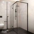 Душевое ограждение Cerutti SPA C1AF L, 120x90x195 см, без поддона, матовое стекло 8 мм