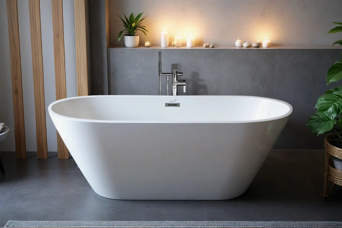 Отдельностоящая акриловая ванна Cerutti SPA ДИЗЕО (dISEO) 7390 без гидромассажа