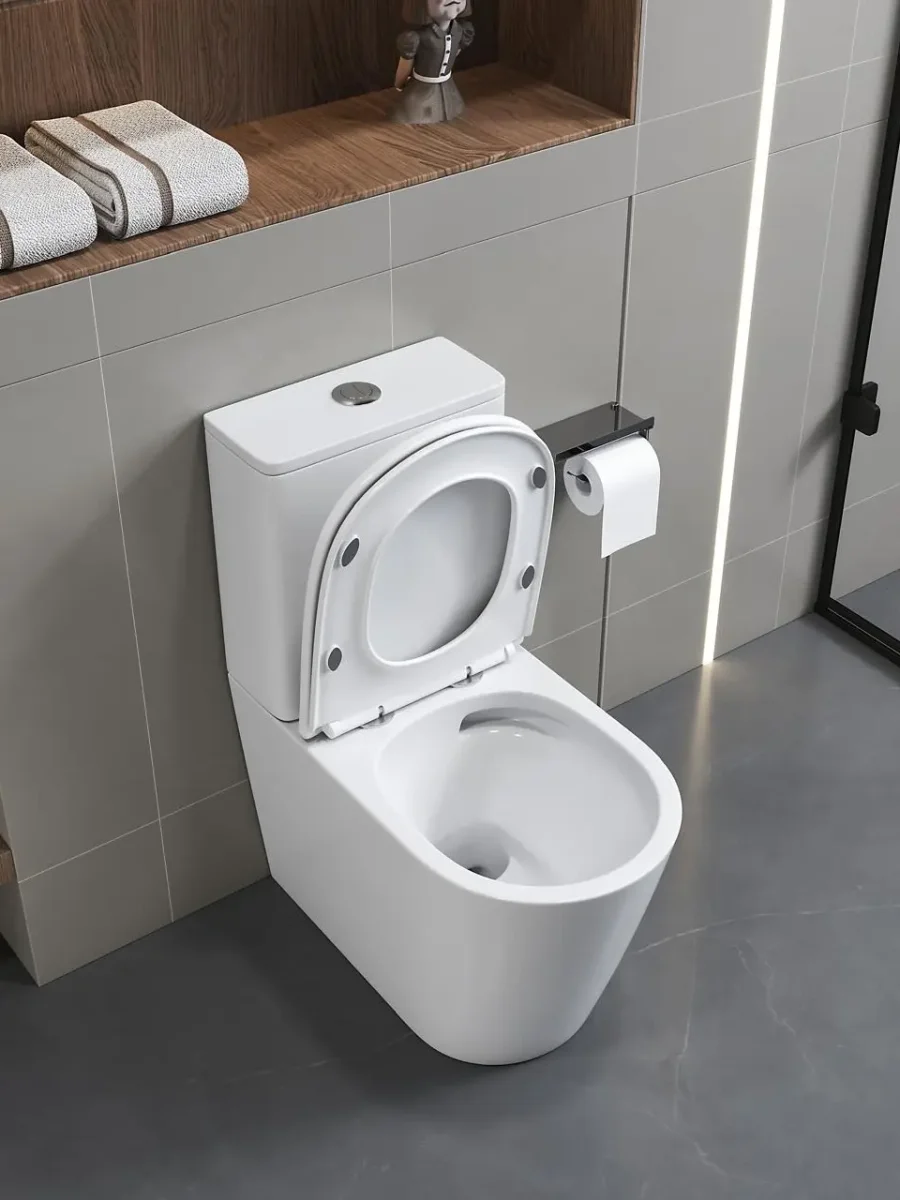 Унитаз компакт Ceruttispa PIERA Tornado безободковый с микролифтом и быстросъемным сиденьем