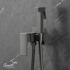 Гигиенический душ Ceruttispa РЕЗИЯ (RESIA) SHGR серый, шланг 120 см