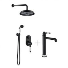 BOCH MANN Серия Marbella система душевая встраиваемая BM8731  + смеситель XL для раковины высокий BM8730 (код 8731+8730)