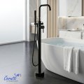 Ceruttispa АФРА (AFRA) B Напольный смеситель для отдельностоящей ванны, цвет черный матовый