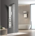Душевая панель Ceruttispa VICTORIA BR с гидромассажем, цвет матовая нержавеющая сталь, 150х22 см