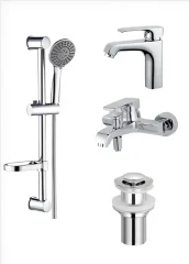 BOCH MANN Серия IDA BM10429 смеситель для ванны со шлангой, донный клапан и смеситель для раковины