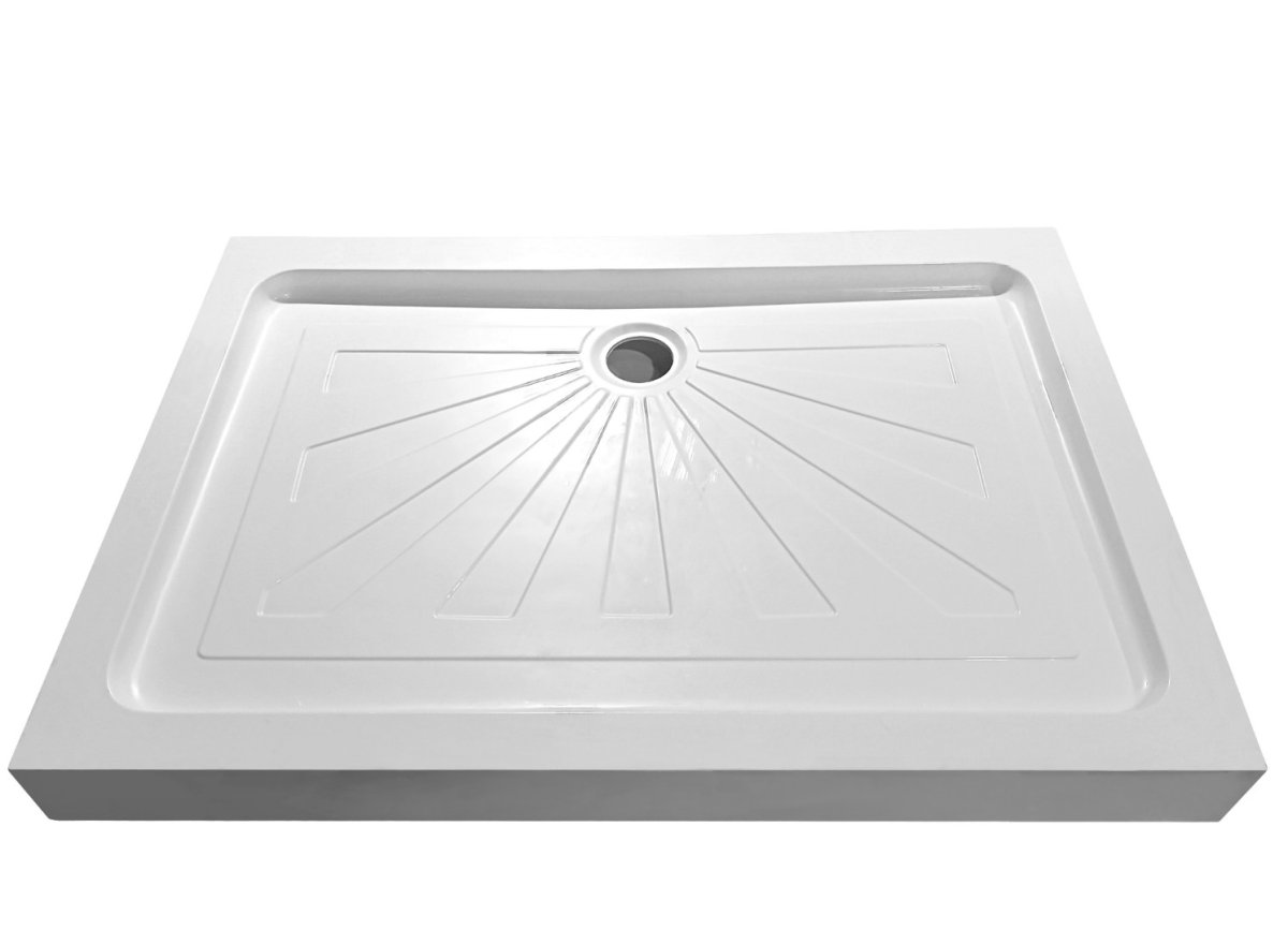 Душевой поддон прямоугольный CeruttiSPA QR121 белый 120х80х12 см