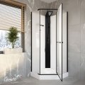 Душевая кабина Ceruttispa ЧИКА (Chika) 901BF тропический душ, угловая, без крыши