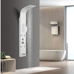 Душевая панель Ceruttispa VICTORIA W с гидромассажем, цвет белый, 150х22 см