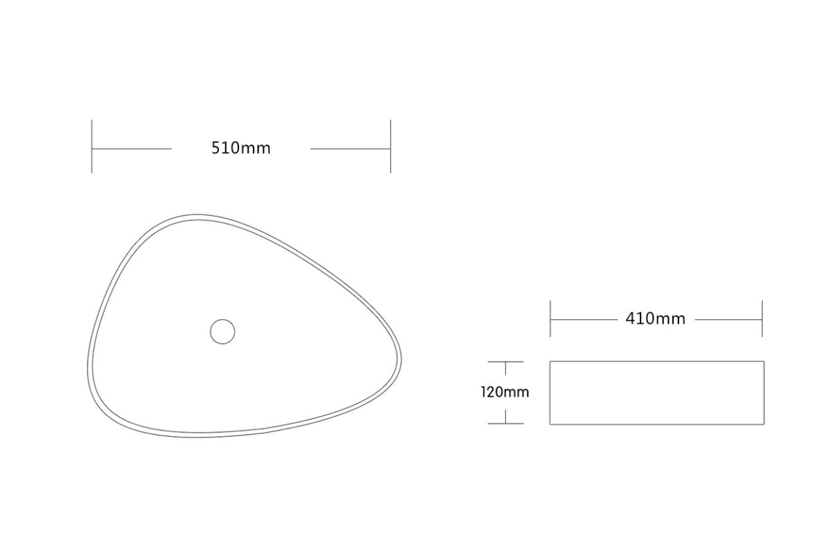 Раковина накладная Ceruttispa CR0089 треугольная, белая, 51х41х12 см