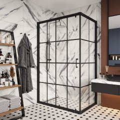 Душевое ограждение CeruttiSPA Muza120 N, 80х120 см, без поддона