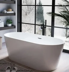 Отдельностоящая акриловая ванна Cerutti SPA Resia 170 без гидромассажа