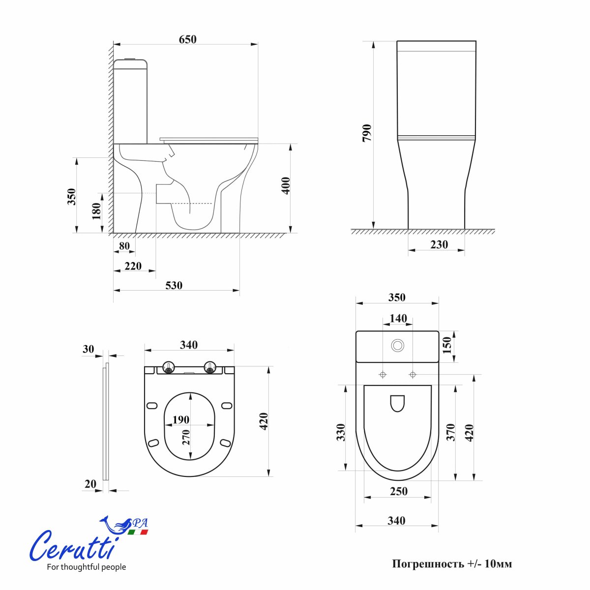 Унитаз компакт MIRKO Tornado безободковый с микролифтом и быстросъемным сиденьем