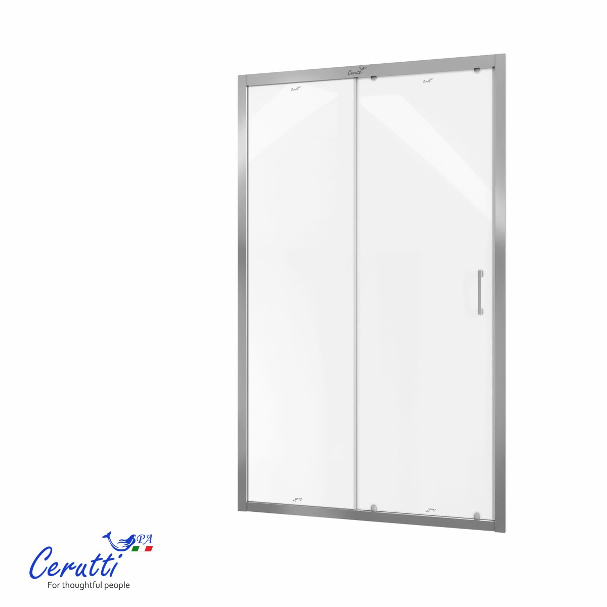 Дверь в нишу Ceruttispa ГЛОРИЯ (GLORIA) D120F (120х195), матовое стекло