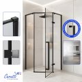 Душевое ограждение CeruttiSPA C2AF R (100x100x195), без поддона, стекло матовое 8 мм