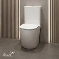 Унитаз компакт Ceruttispa Таддео (TADDEO Tornado) CT12035 безободковый с микролифтом и быстросъемным сиденьем