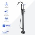 Ceruttispa ТОБИЯ GG (TOBIA GG) Напольный смеситель для отдельностоящей ванны, цвет графит