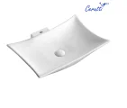 Раковина накладная Ceruttispa CR7078 прямоугольная, белая, 57х42х12 см