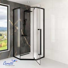 Душевое ограждение Cerutti SPA C3AF R, 90x90 см, без поддона, матовое стекло 5 мм