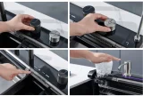 Многофункциональная кухонная мойка CeruttiSpa ГЛОРИЯ (GLORIA) Pro nano black (графит) (750х460х230)