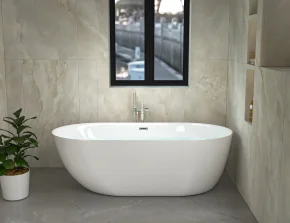 Отдельностоящая акриловая ванна Cerutti SPA Como 7386 без гидромассажа