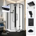 Душевая кабина Cerutti SPA АМИ (AMI) P (90х90х215), тропический душ, угловая, с крышей
