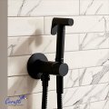 Гигиенический душ Ceruttispa БРАЙС SHB (BRAIES SHB) из латуни, черный, шланг 120 см