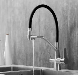 Комбинированный смеситель для кухни BOCH MANN ELSE BN с гибким изливом