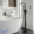 Ceruttispa АФРА (AFRA) B Напольный смеситель для отдельностоящей ванны, цвет черный матовый