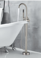 BOCH MANN BRAIES Brush nickel  Напольный смеситель для отдельностоящей ванны