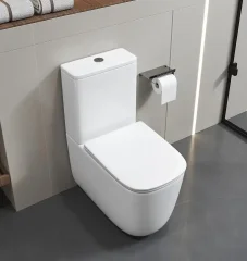 Унитаз компакт ALVARO Tornado безободковый с микролифтом и быстросъемным сиденьем