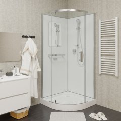 Душевая кабина Cerutti SPA KORRA90T тропический душ, угловая, без крыши