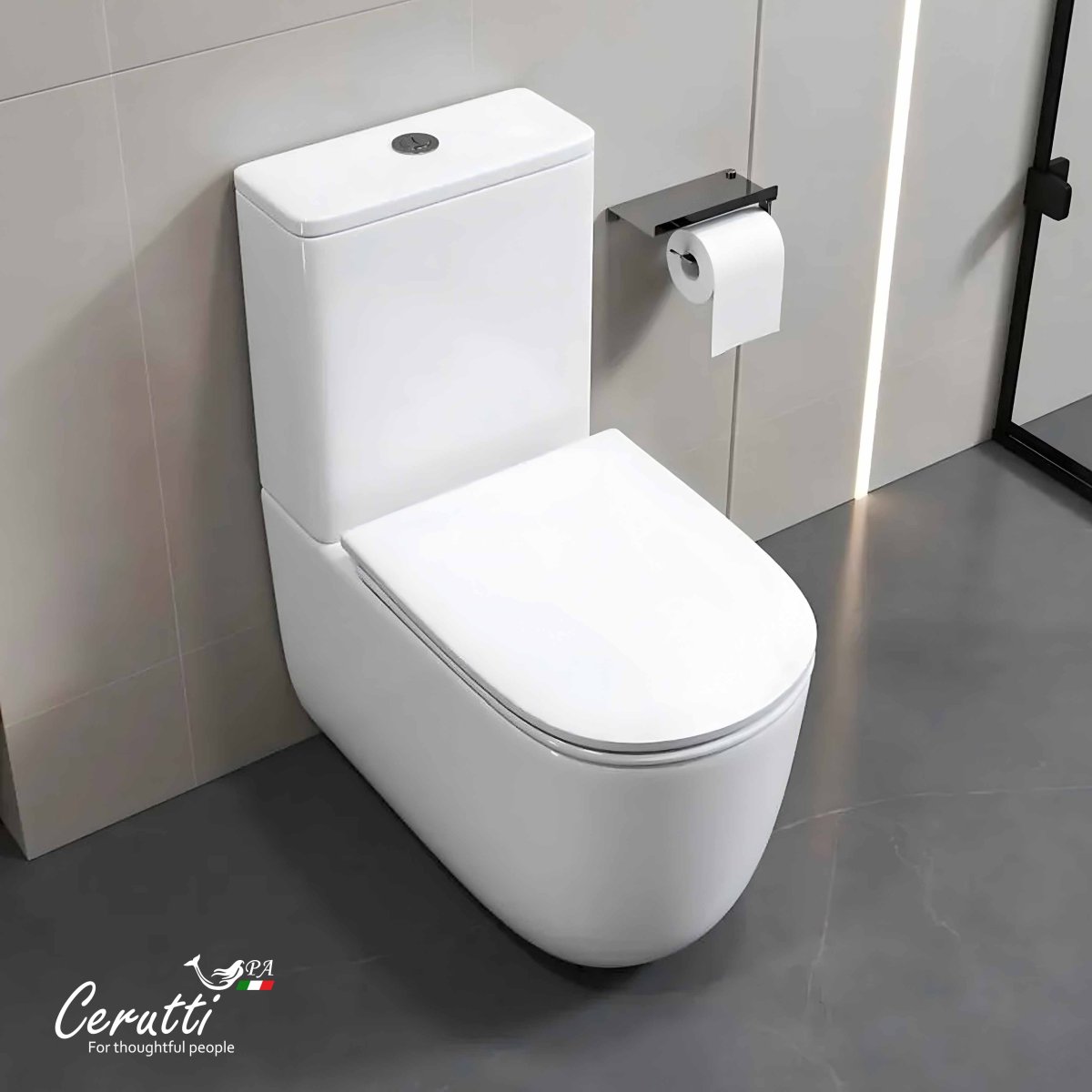 Унитаз компакт MIRKO Tornado безободковый с микролифтом и быстросъемным сиденьем