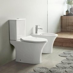 Унитаз компакт Cerutti SPA BERNINA CT7193 безободковый с микролифтом и быстросъемным сиденьем