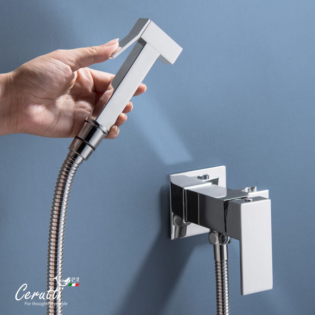 Гигиенический душ Ceruttispa РЕЗИЯ (RESIA) SH хром, шланг 120 см