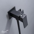 Гигиенический душ Ceruttispa РЕЗИЯ (RESIA) SHB черный матовый, шланг 120 см