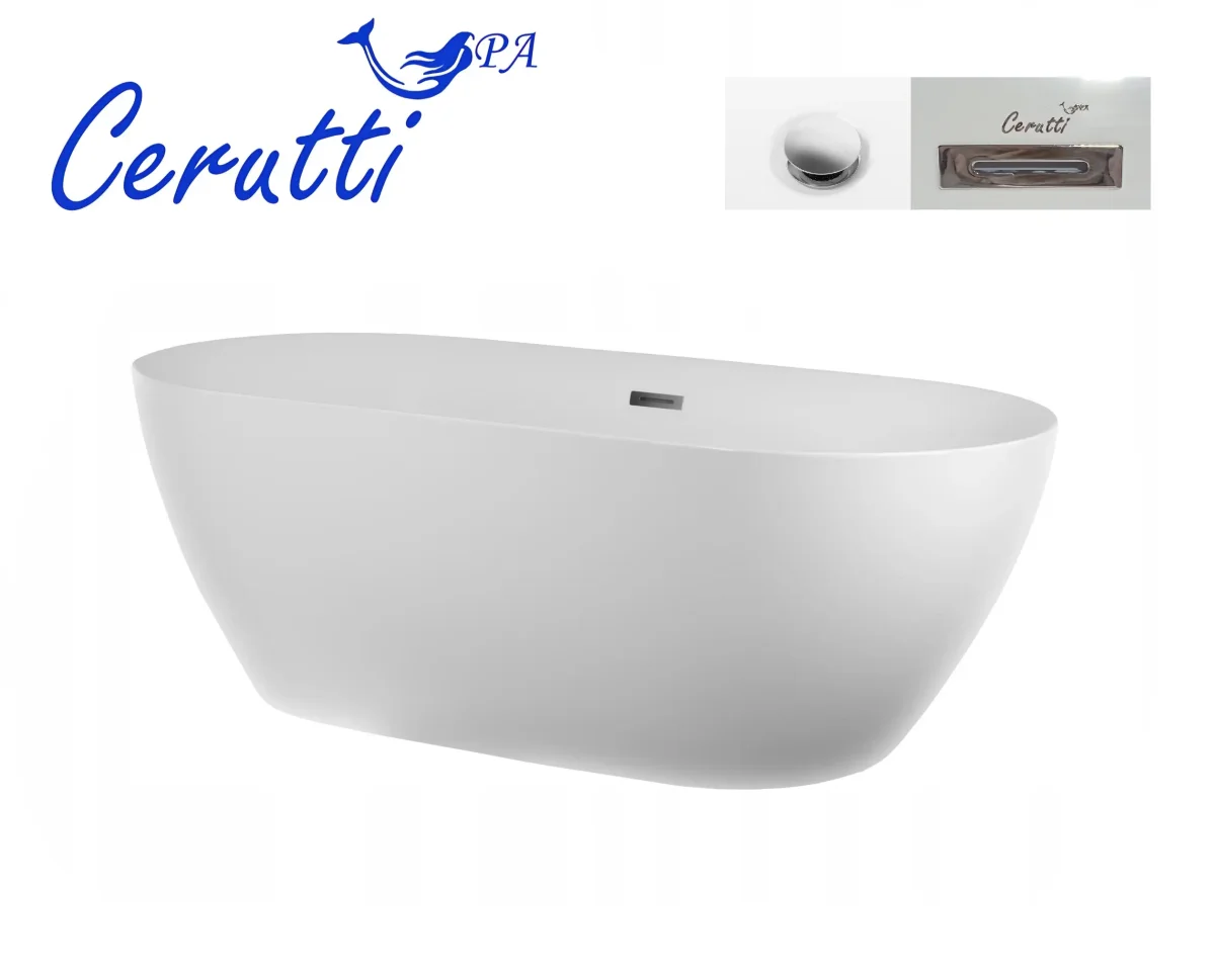 Отдельностоящая акриловая ванна Cerutti Spa ДИЗЕО (dISEO) 160 без гидромассажа