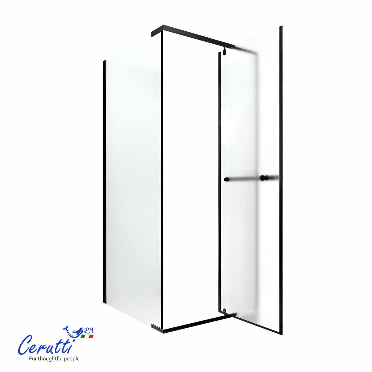 Душевое ограждение Cerutti SPA Ceruttispa МИМИ (MIMI) ZQ91BF (90x90x195), без поддона, матовое стекло 6 мм