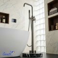 Ceruttispa АФРА (AFRA) GG Напольный смеситель для отдельностоящей ванны, цвет графит
