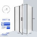 Душевое ограждение Cerutti SPA ВИКТОРИЯ (VICTORIA) 120BF R (120x90x195), без поддона, матовое стекло 6 мм