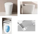 Умный унитаз-биде импульсный Ceruttispa ERSILIA Smart безободковый, электронный, с дистанционным управлением