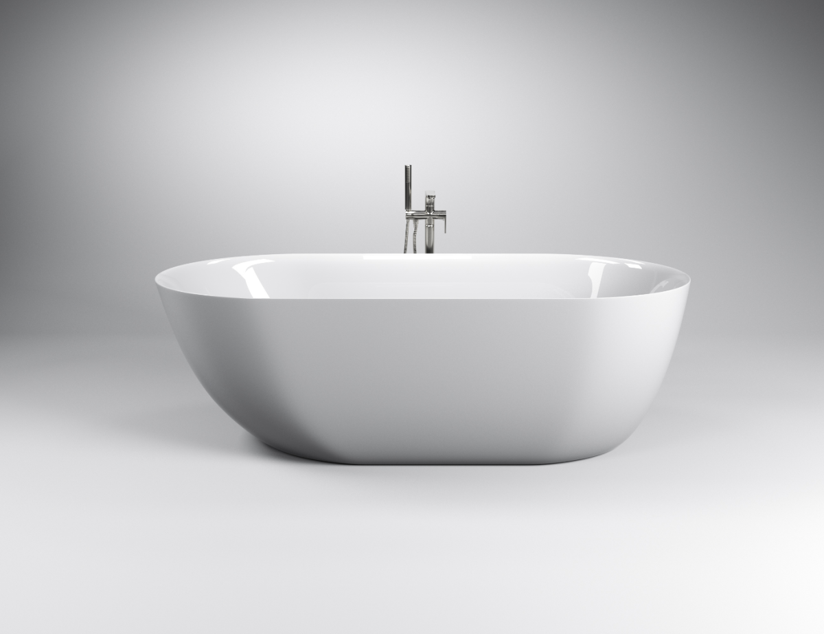 Отдельностоящая акриловая ванна Cerutti Spa COMO 150 без гидромассажа