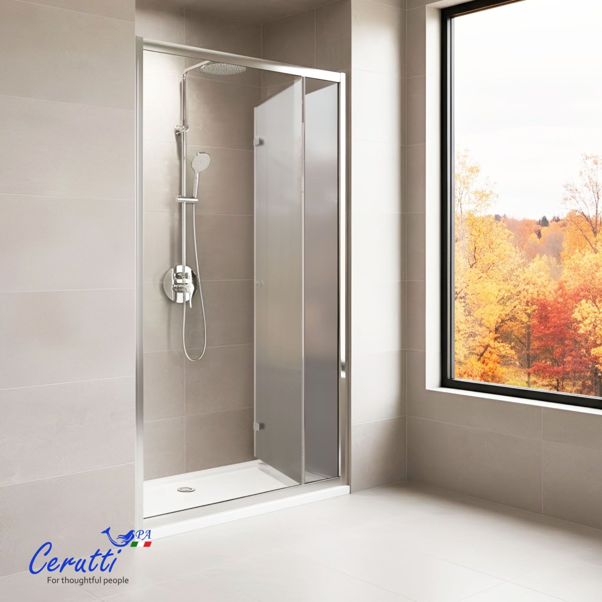 Дверь в нишу CeruttiSPA BELLA D101F (100х195), матовое стекло