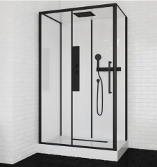 Душевая кабина CeruttiSpa OMI120, тропический душ, закрытая, 120х80х210