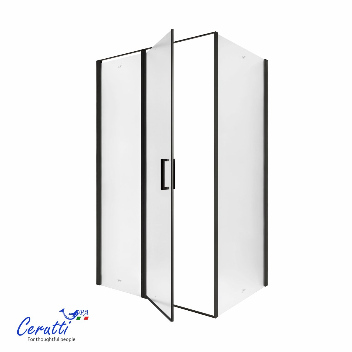 Душевое ограждение Cerutti SPA ВИКТОРИЯ (VICTORIA) 120BF R (120x90x195), без поддона, матовое стекло 6 мм